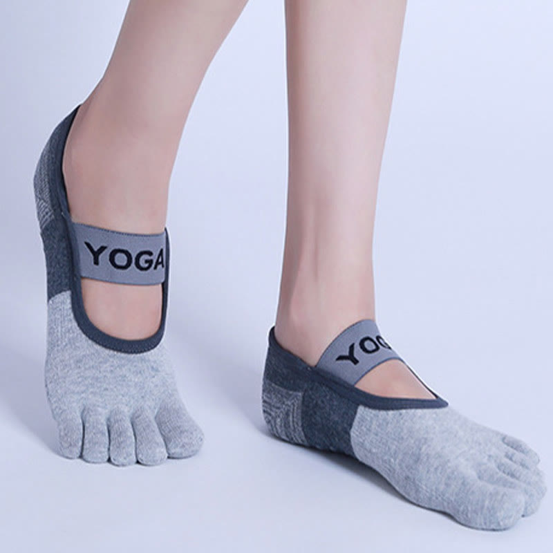 Olivenorma Non-Slip Five Toe Fitness Pilates Yoga Socks - image 9