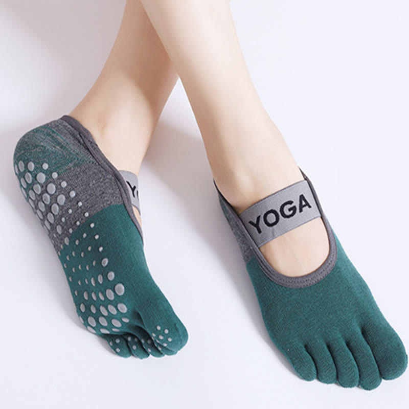 Olivenorma Non-Slip Fitness Pilates Socks – Grip Barre Training Socks with Breathable Stretch Fabric for Stability & Balance Yoga Socks - image 2