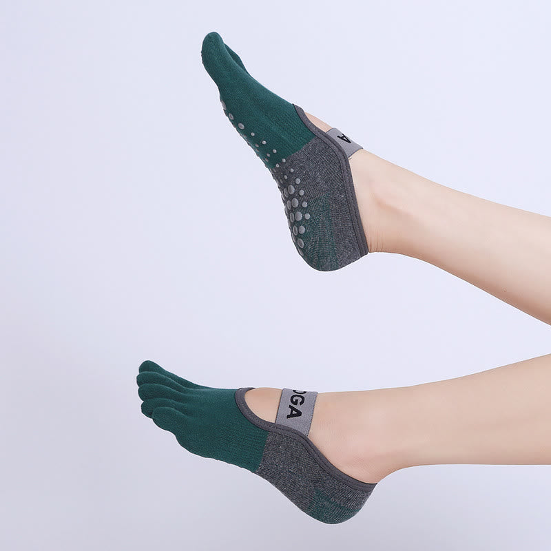 Olivenorma Non-Slip Five Toe Fitness Pilates Yoga Socks - image 1