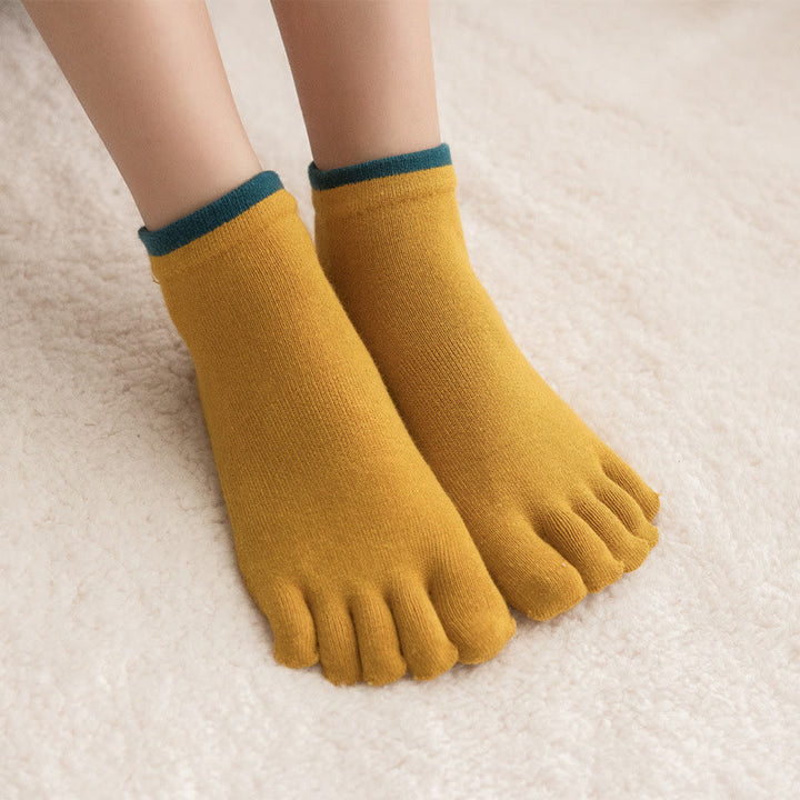 Olivenorma Solid Color Non-Slip Pilates Socks Grip Yoga Barre Workout Breathable Cotton Comfort & Stable Fit Yoga Socks - image 1