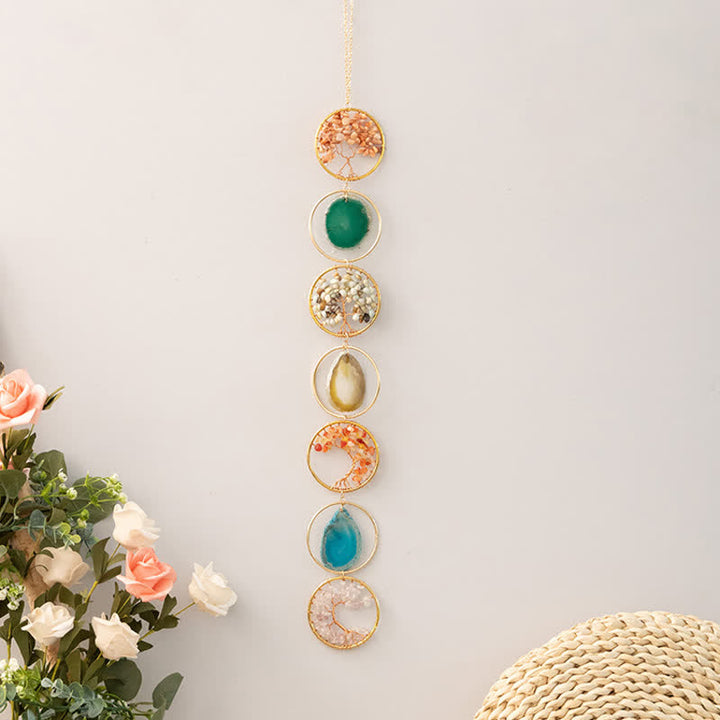 Olivenorma Carnelian Agate Tree Of Life Pendant Wind Chime - image 5