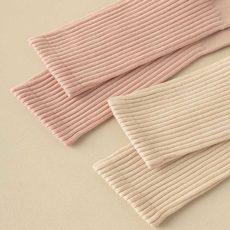 Olivenorma Striped Textured Crew Non-Slip Grip Pilates Barre Comfort Workout Socks with Breathable Cotton Design Yoga Socks - image 7