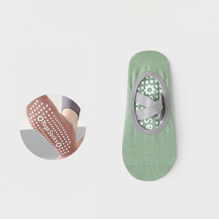 Olivenorma Strap Yoga Pilates Barre Socks Non-Slip Grip Fitness Socks - image 18