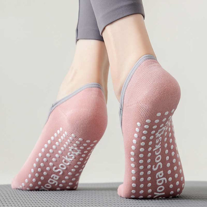Olivenorma Strap Yoga Pilates Barre Socks Non-Slip Grip Fitness Socks - image 2