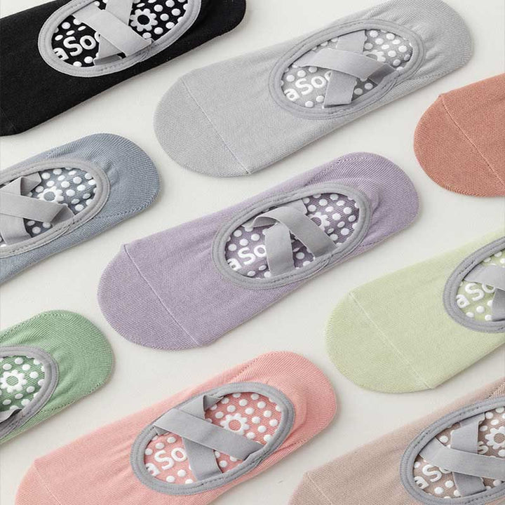 Olivenorma Strap Yoga Pilates Barre Socks Non-Slip Grip Fitness Socks - image 21