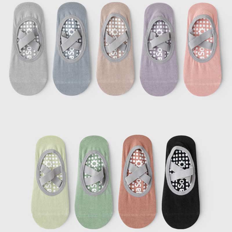 Olivenorma Strap Yoga Pilates Barre Socks Non-Slip Grip Fitness Socks - image 19