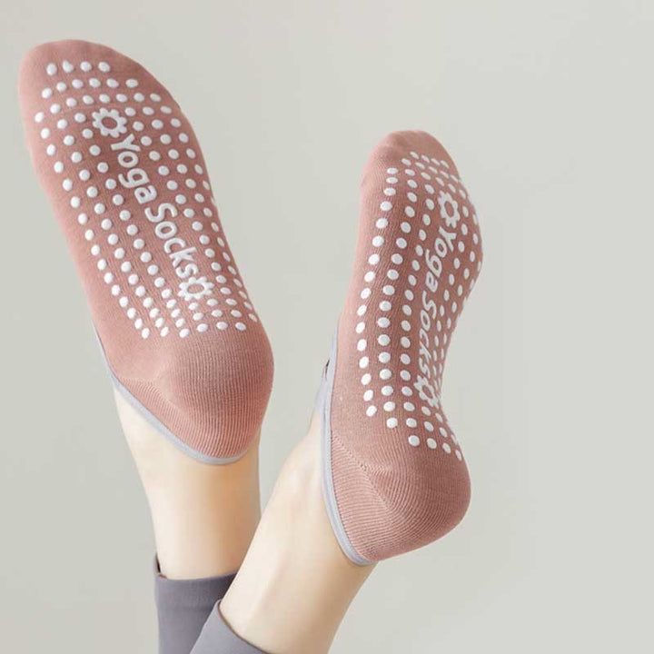 Olivenorma Strap Yoga Pilates Barre Socks Non-Slip Grip Fitness Socks - image 7