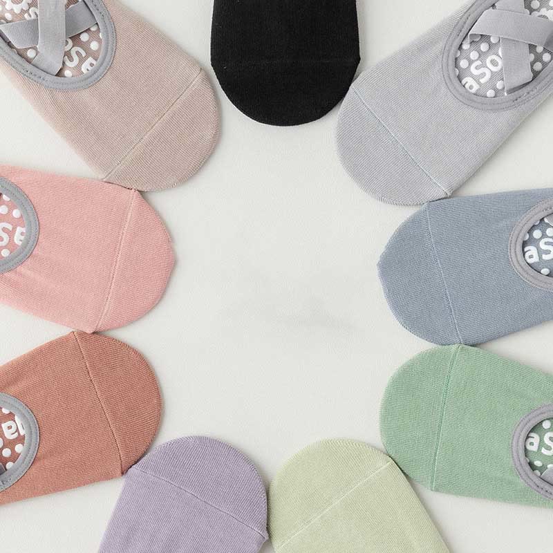 Olivenorma Strap Yoga Pilates Barre Socks Non-Slip Grip Fitness Socks - image 20