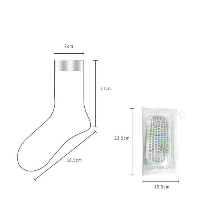 Olivenorma Medium-Tube Tie-Dye Anti-Slip Grip Pilates Barre Workout Socks with Breathable Stretch Comfort Yoga Socks - image 4