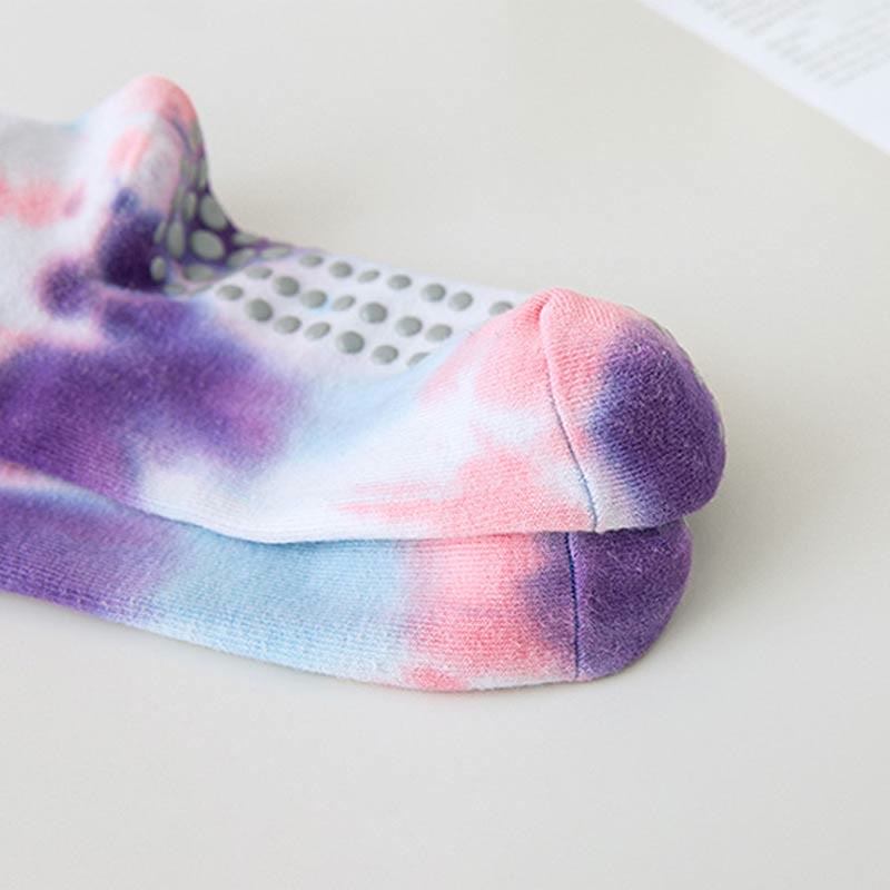 Olivenorma Tie-Dye Grip Workout Yoga Crew Socks - image 6