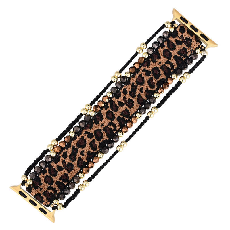 Olivenorma Leopard Elastic Braid Apple Watch Strap - image 4