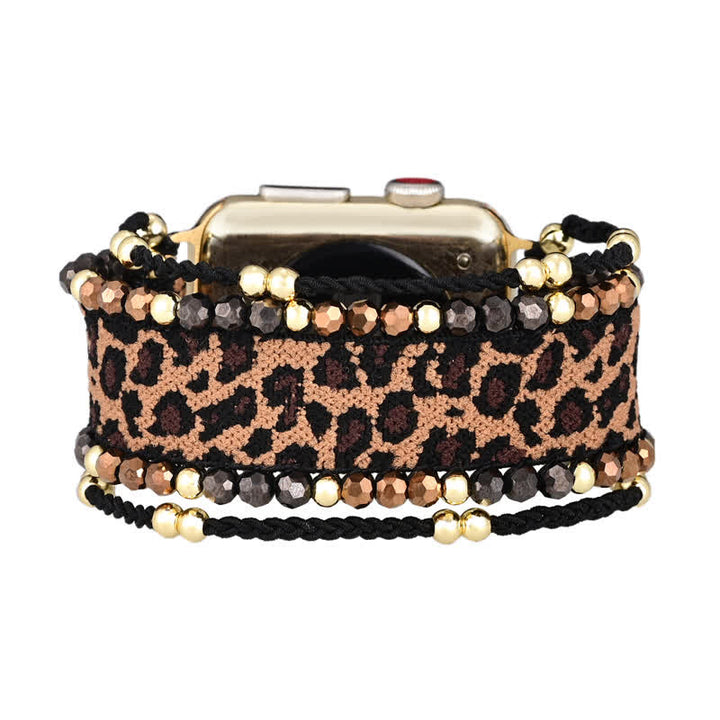 Olivenorma Leopard Elastic Braid Apple Watch Strap - image 3
