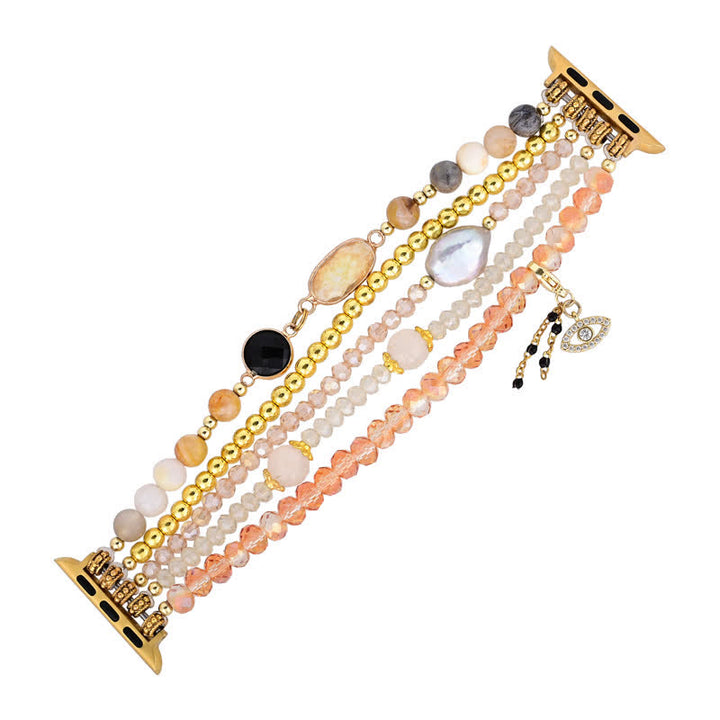Olivenorma Obsidian Citrine Natural Stone Beads Apple Watch Strap - image 4
