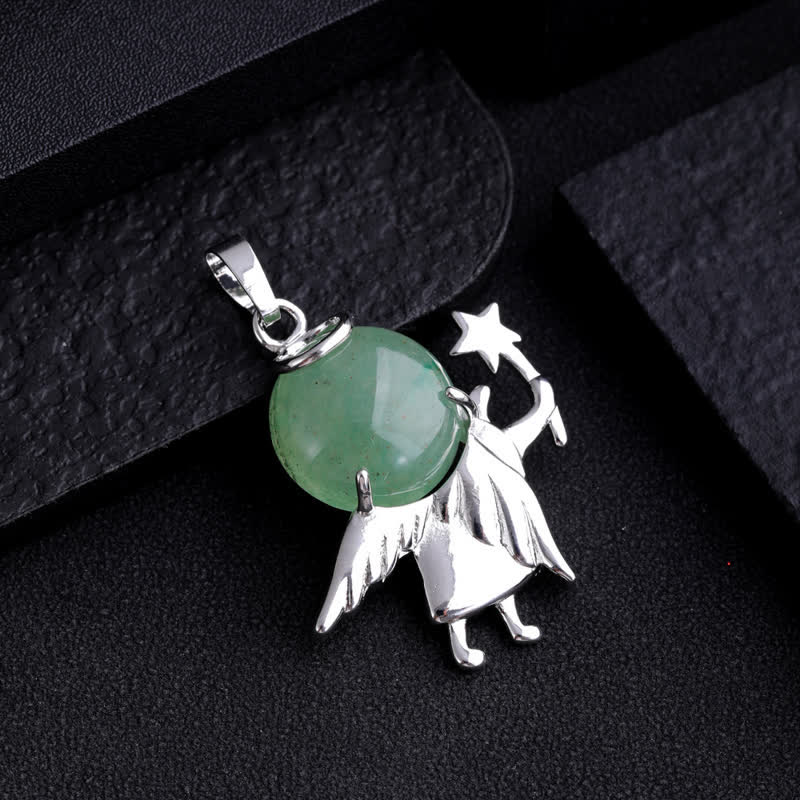 Olivenorma Natural Stone Magic Angel Pendant Necklace - image 20
