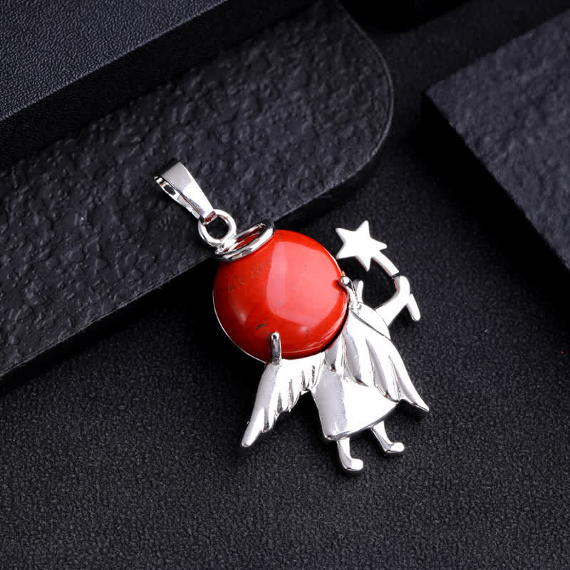 Olivenorma Natural Stone Magic Angel Pendant Necklace - image 23
