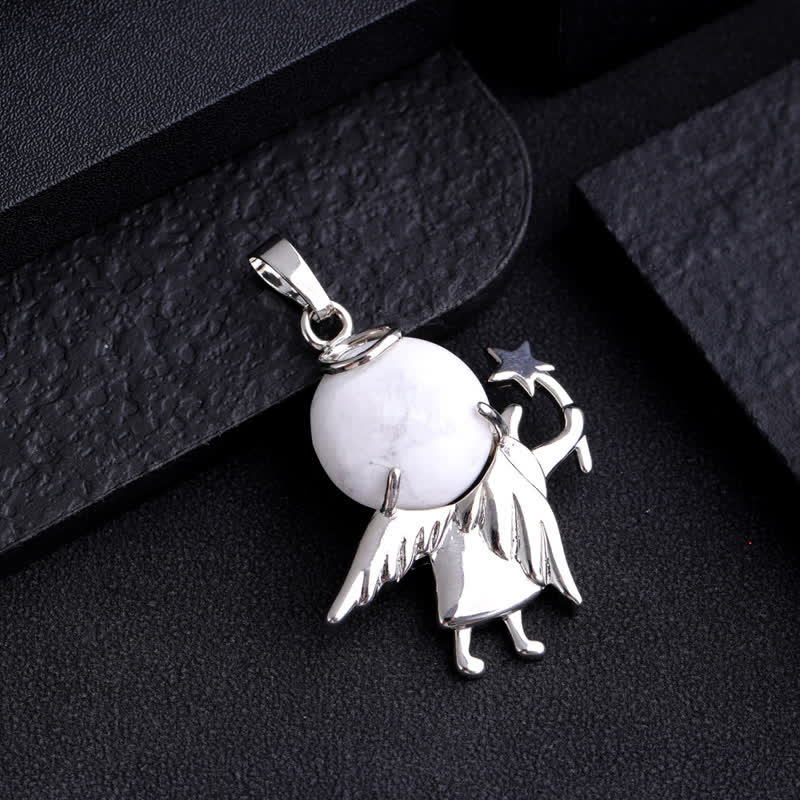 Olivenorma Natural Stone Magic Angel Pendant Necklace - image 2