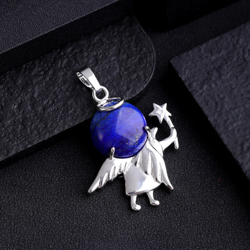 Olivenorma Natural Stone Magic Angel Pendant Necklace - image 14