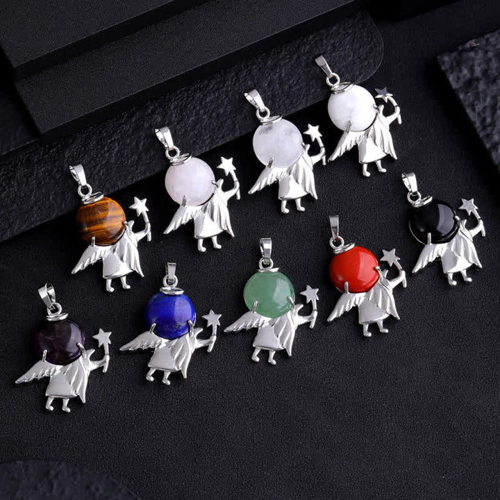 Olivenorma Natural Stone Magic Angel Pendant Necklace - image 29
