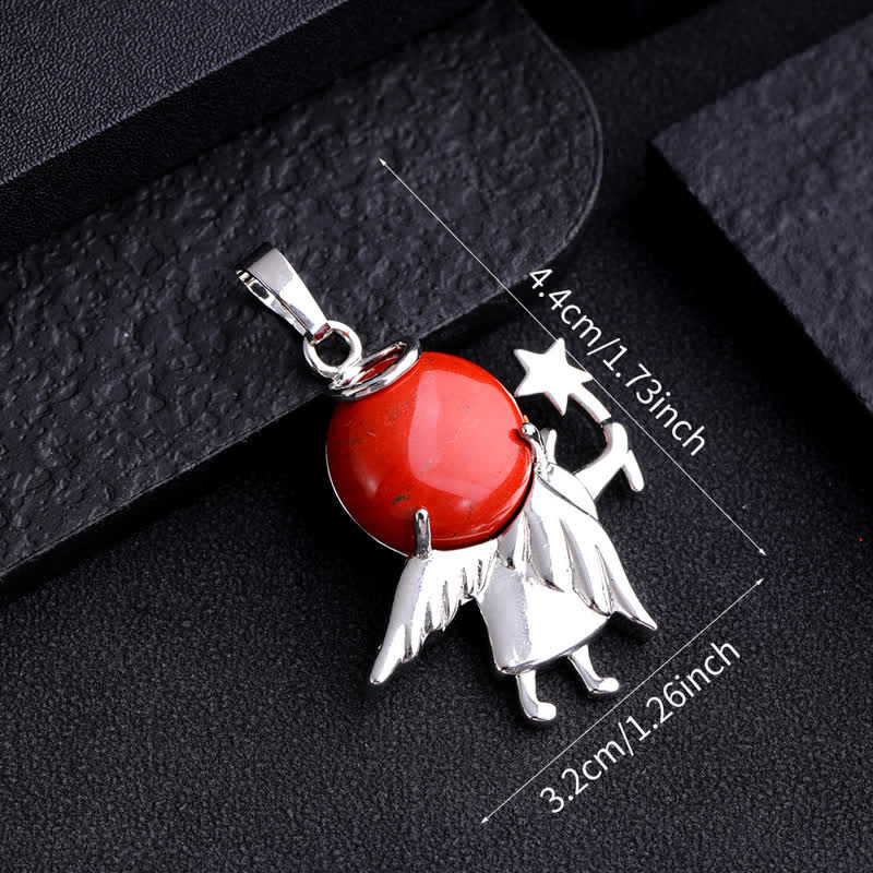 Olivenorma Natural Stone Magic Angel Pendant Necklace - image 31