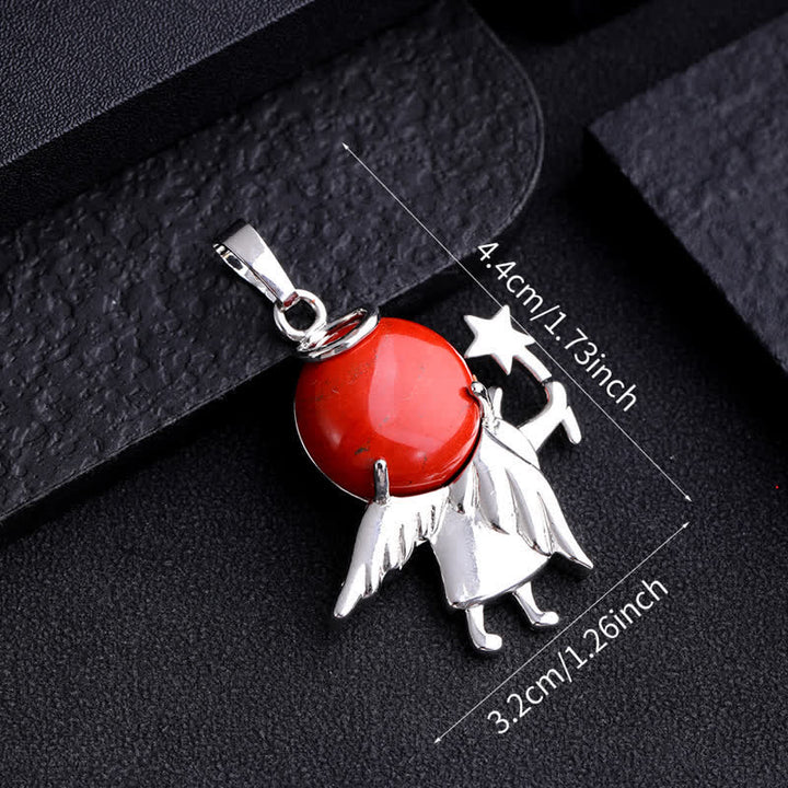 Olivenorma Natural Stone Magic Angel Pendant Necklace - image 31