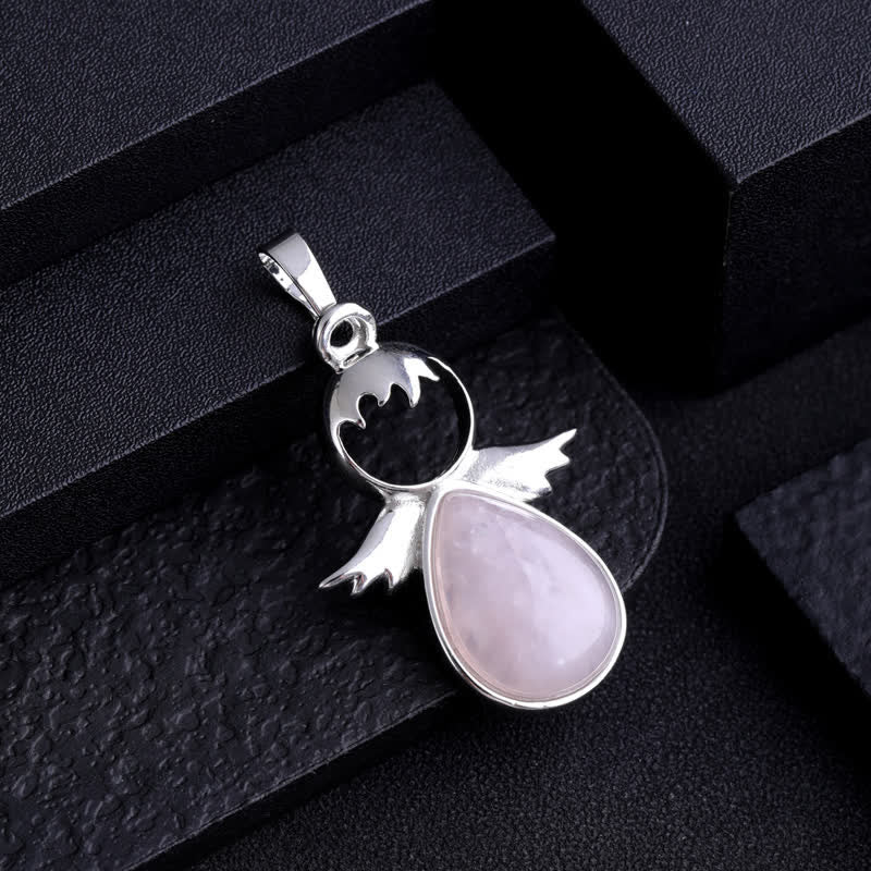 Olivenorma Angel Wing Crystal Drop Pendant Necklace - image 8