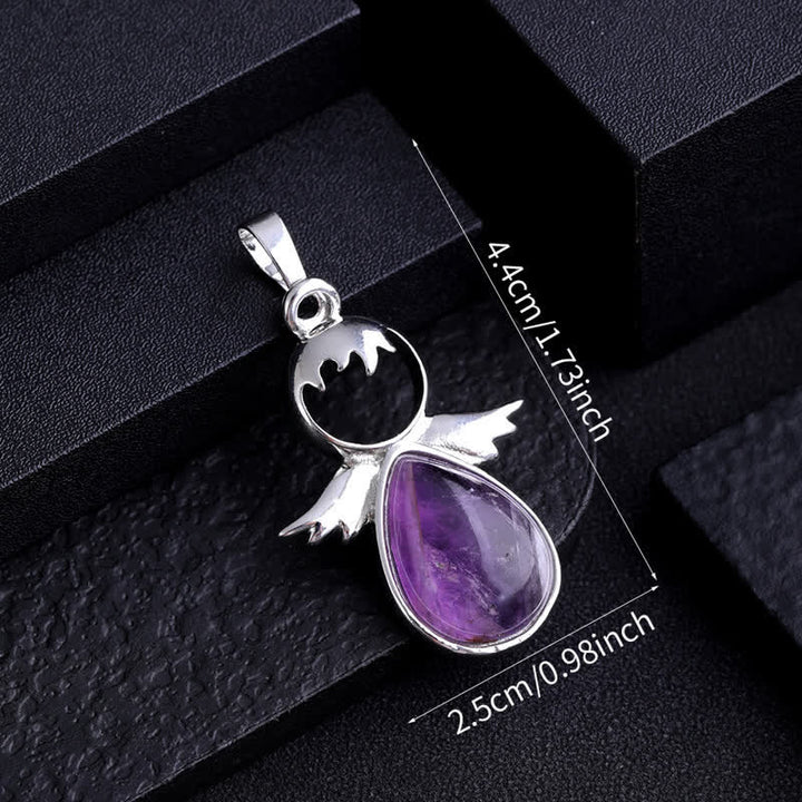 Olivenorma Angel Wing Crystal Drop Pendant Necklace - image 29