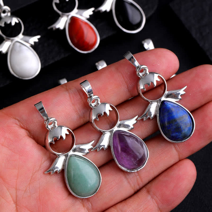 Olivenorma Angel Wing Crystal Drop Pendant Necklace - image 28