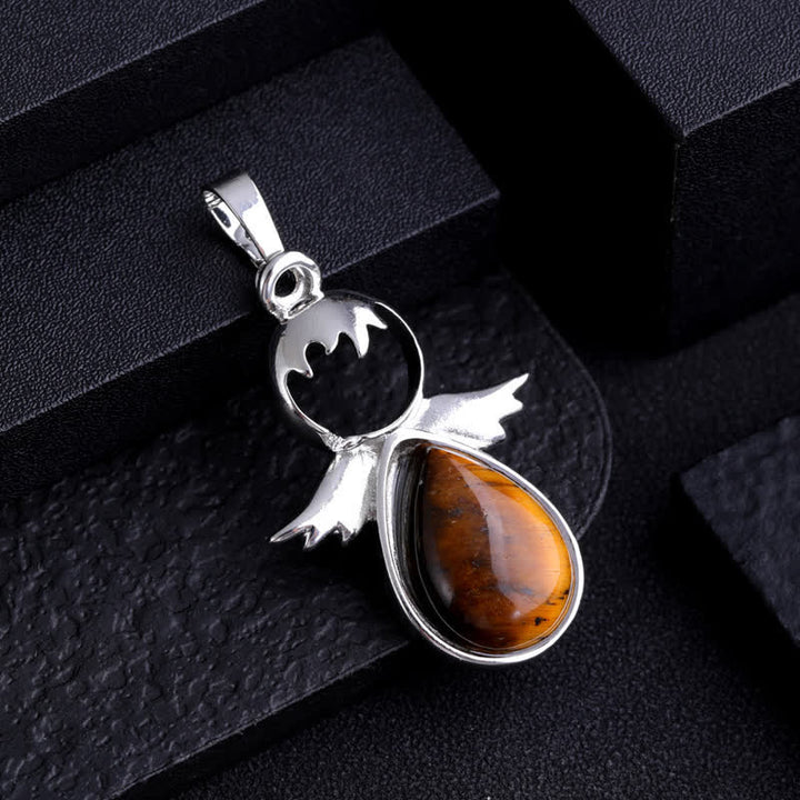Olivenorma Angel Wing Crystal Drop Pendant Necklace - image 14