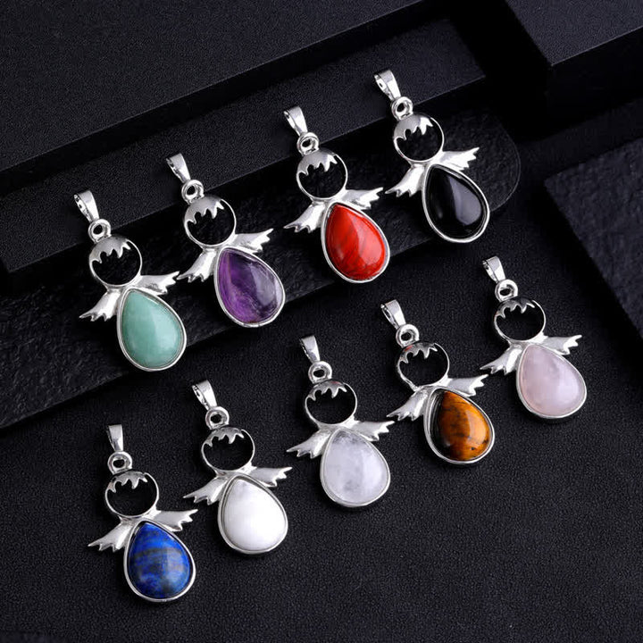 Olivenorma Angel Wing Crystal Drop Pendant Necklace - image 31