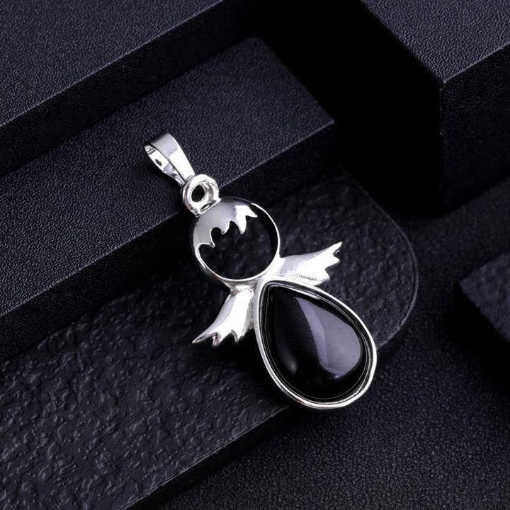 Olivenorma Angel Wing Crystal Drop Pendant Necklace - image 20