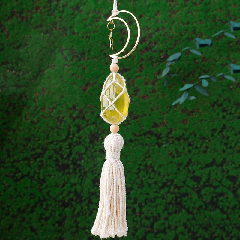 Olivenorma Natural Healing Reiki Gemstone Hanging Ornament - Citrine - image 12