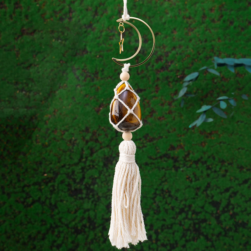 Olivenorma Natural Healing Reiki Gemstone Hanging Ornament - Tiger Eye - image 8