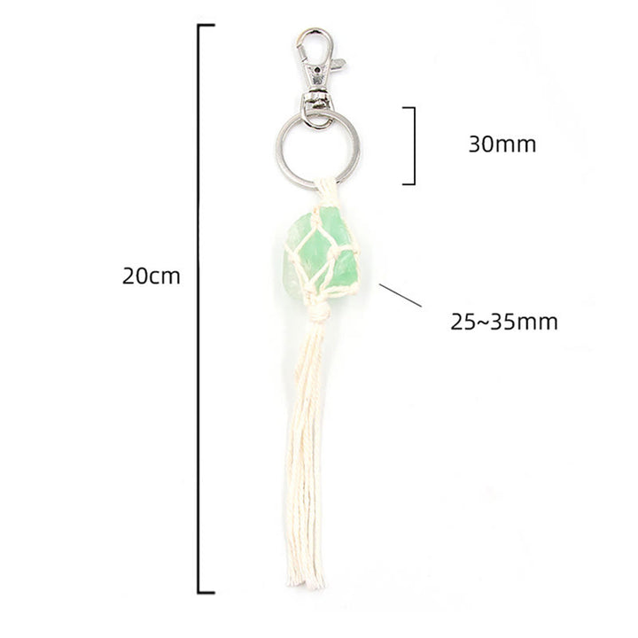 Olivenorma Raw Gemstone Tassel Car Hanging Ornament - image 27