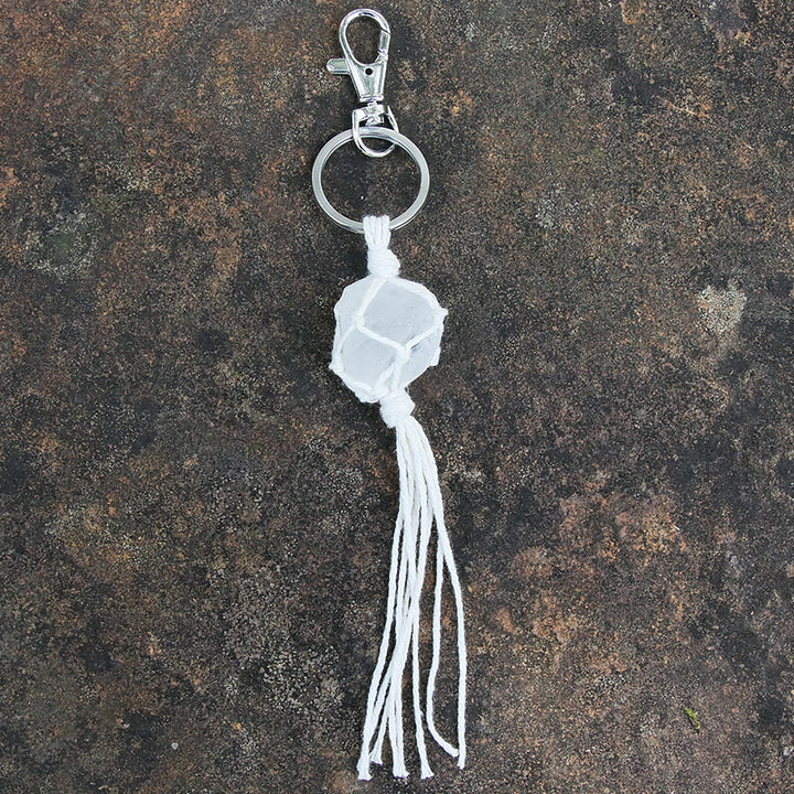 Olivenorma Raw Gemstone Tassel Car Hanging Ornament - image 2