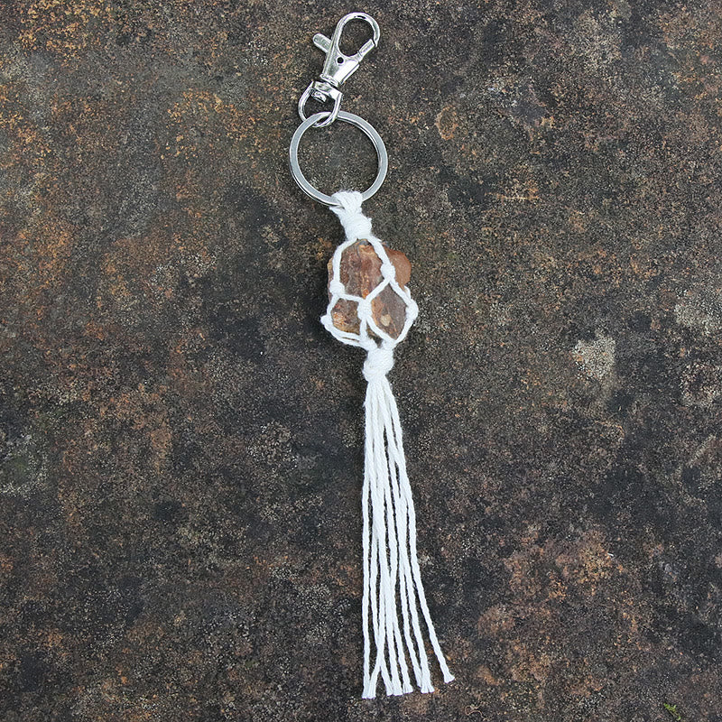 Olivenorma Raw Gemstone Tassel Car Hanging Ornament - Tiger Eye - image 16