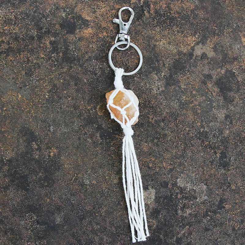 Olivenorma Raw Gemstone Tassel Car Hanging Ornament - Citrine - image 18