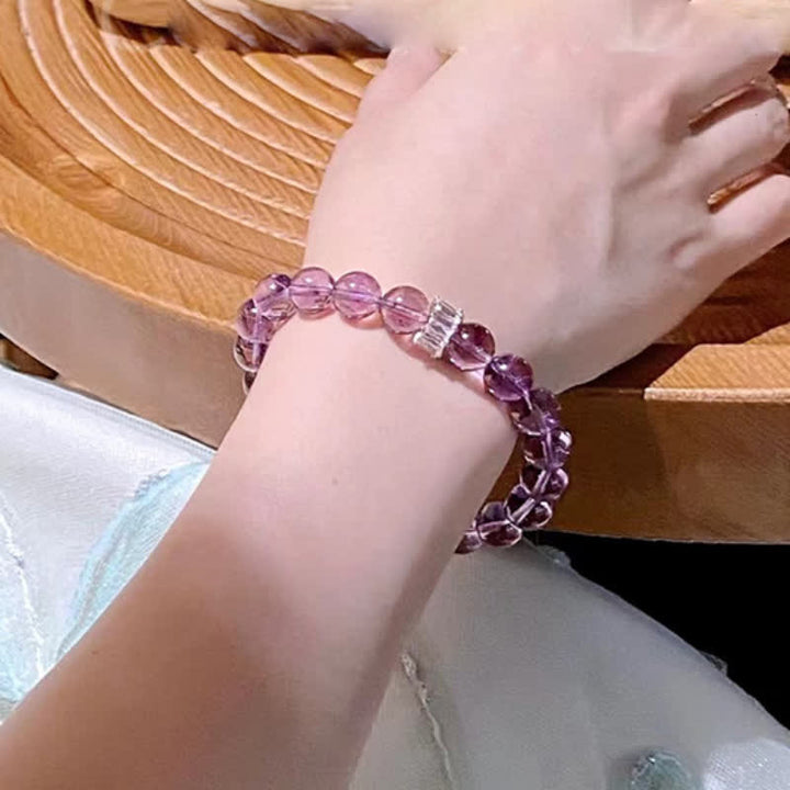 Olivenorma "Previewer" Natural Amethyst Beaded Bracelet - image 7