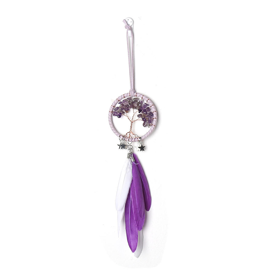 Olivenorma Tree of Life Gemstone Dream Catcher Hanging Ornament - image 4