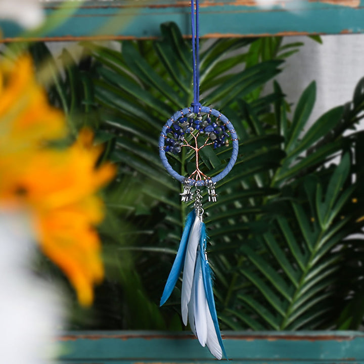 Olivenorma Tree of Life Gemstone Dream Catcher Hanging Ornament - Kyanite  - image 12
