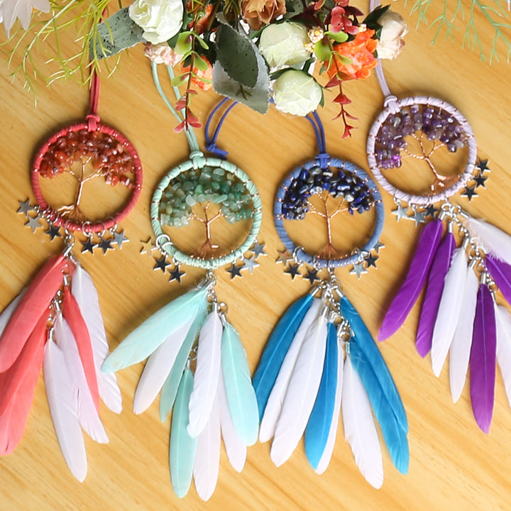Olivenorma Tree of Life Gemstone Dream Catcher Hanging Ornament - image 22