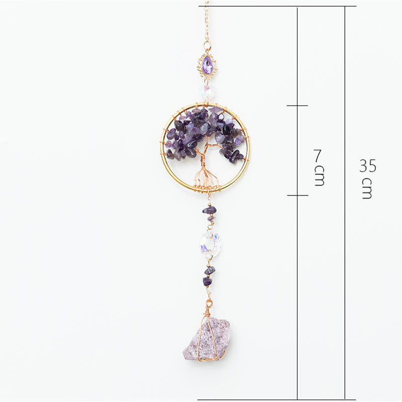 Olivenorma Lepidolite Amethyst Natural Gemstone Hanging Ornament - image 7