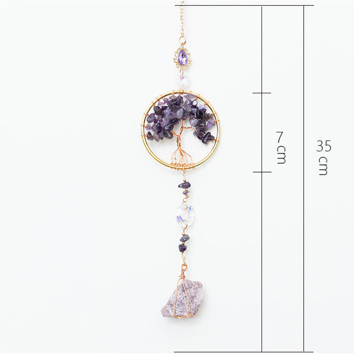 Olivenorma Lepidolite Amethyst Natural Gemstone Hanging Ornament - image 7