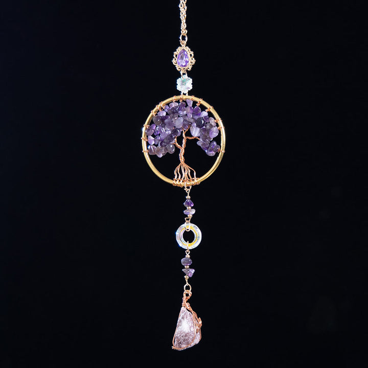Olivenorma Lepidolite Amethyst Natural Gemstone Hanging Ornament - image 5