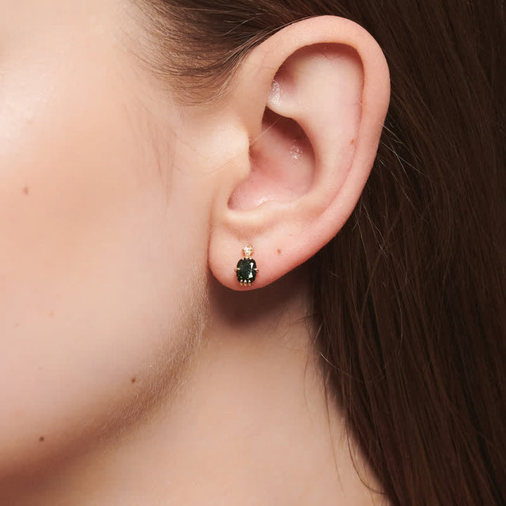 Olivenorma Natural Peridot Emerald Ring Necklace Jewelry Set - image 5