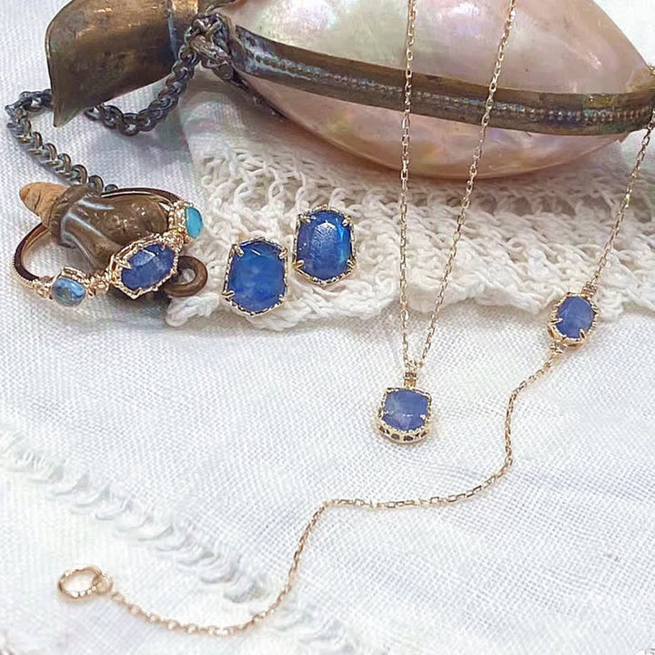 Olivenorma Natural Blue Moonstone Jewelry Set - image 11