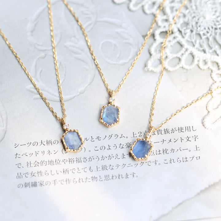 Olivenorma Natural Blue Moonstone Jewelry Set - image 5
