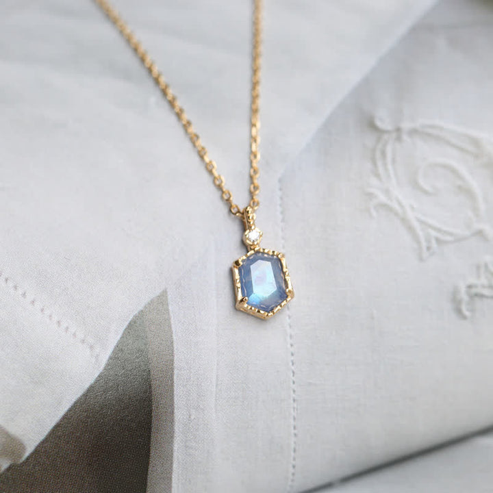 Olivenorma Natural Blue Moonstone Jewelry Set - Necklace - image 4