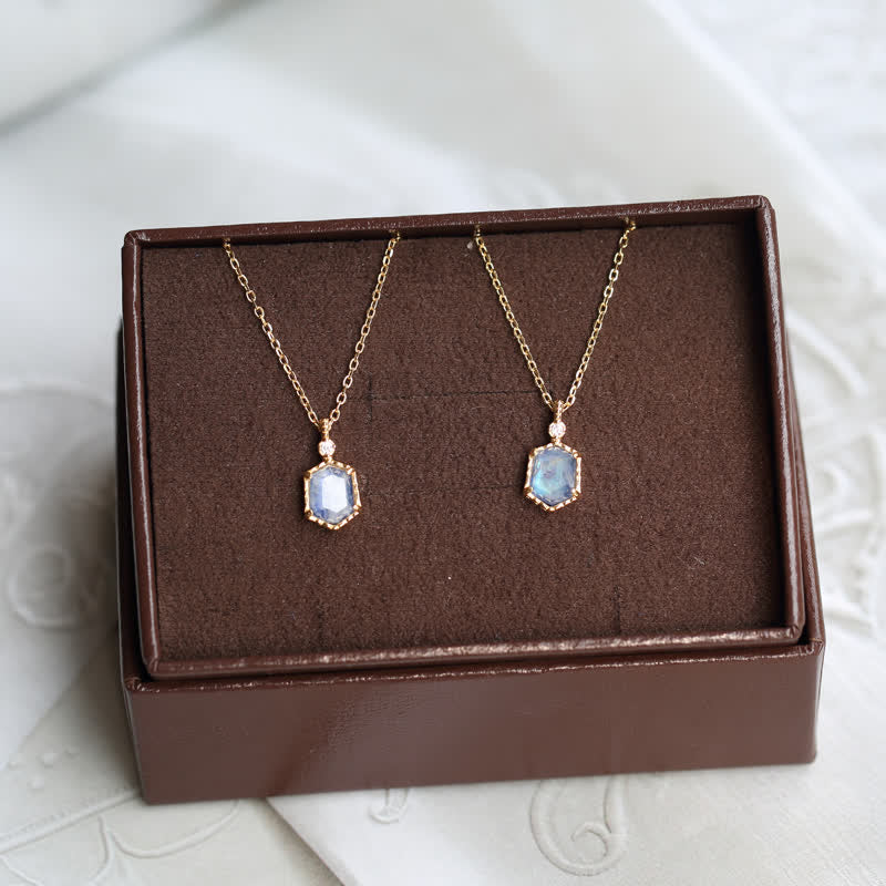 Olivenorma Natural Blue Moonstone Jewelry Set - image 7