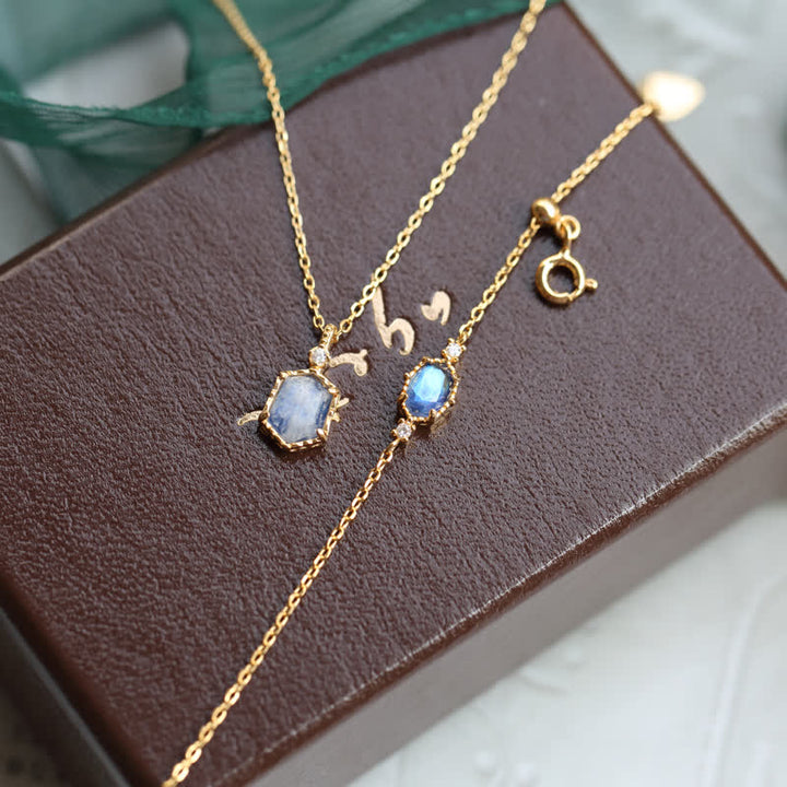 Olivenorma Natural Blue Moonstone Jewelry Set - image 13