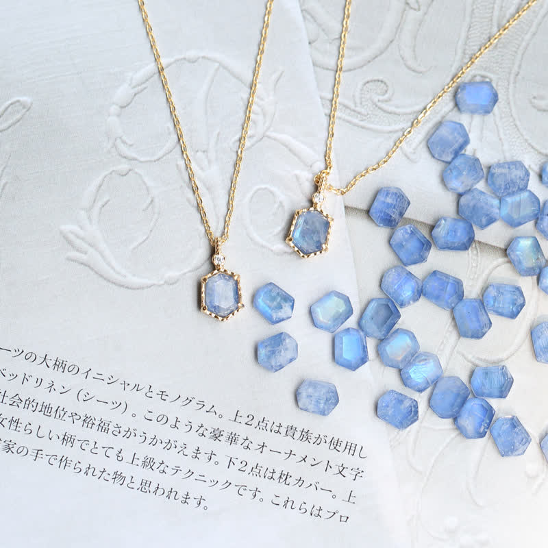 Olivenorma Natural Blue Moonstone Jewelry Set - image 6
